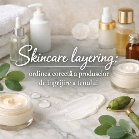 Skincare layering: ordinea corectă a produselor de îngrijire a tenului