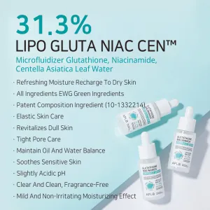 Ser facial APLB Glutathione Niacinamide Ampoule Serum