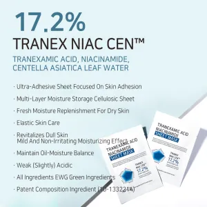 Masca luminozitate APLB Tranexamic Acid Niacinamide Sheet Mask