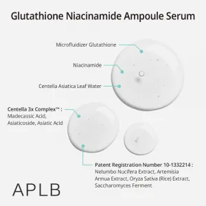 Ser facial APLB Glutathione Niacinamide Ampoule Serum