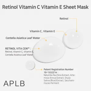 Masca cu Retinol APLB Vitamin C Vitamin E Sheet Mask
