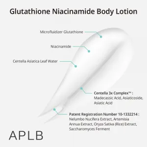 Lotiune de corp APLB Gluthatione Niacinamide Body Lotion
