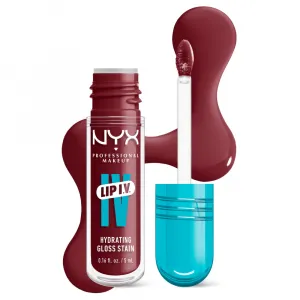 Luciu Tint de Buze NYX Professional Makeup I.V. Lip Gloss Stain Drippin`In Rose