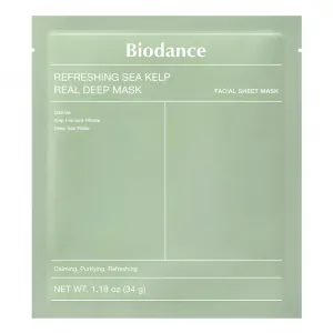 Mască de față cu alge marine Biodance Refreshing Sea Kelp Real Deep Mask