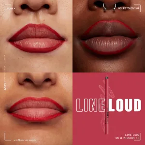 Creion buze NYX Professional Makeup Line Loud Lip Pencil On a Mission