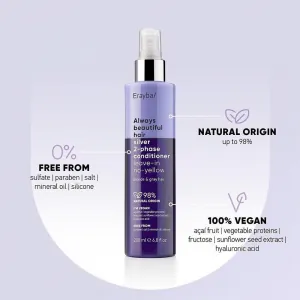 Balsam pentru Neutralizarea Tonurilor Galbene - ERAYBA ABH Silver 2-phase Conditioner 200 ml