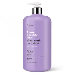 Mască reparatoare pentru neutralizarea tonurilor galbene din păr Erayba ABH Silver No-Yellow 1000 ml