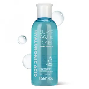 Lotiune Tonica Hidratanta cu Acid Hialuronic Farmstay Super Aqua Toner