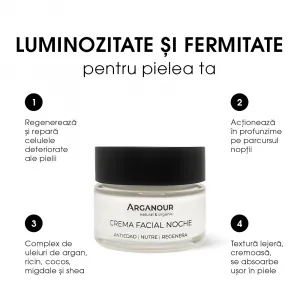 Crema de Noapte BIO Anti-Age Arganour Facial Night Cream