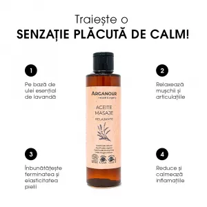 Ulei de Masaj BIO cu Lavanda Arganour Relaxing Massage Oil