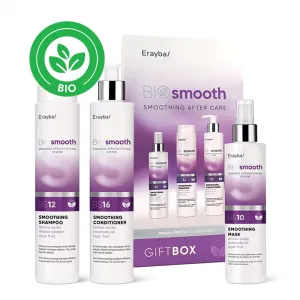 Set Ingrijire Anti-Frizz pentru Netezirea Parului Erayba BIO Smooth Gift Box