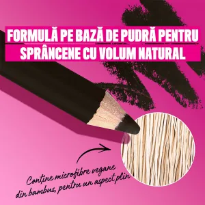 Creion pentru Sprancene Nyx Professional Makeup Powder Louder Brow Pencil BLACK