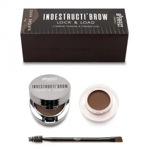 Kit sprancene BPerfect Indestructi`Brow Lock & Load Eyebrow Pomade & Powder Duo Dark Brown