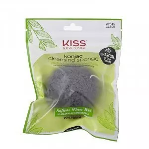 Burete pentru Curatarea Tenului Kiss Usa Konjac Cleansing Charcoal Sponge