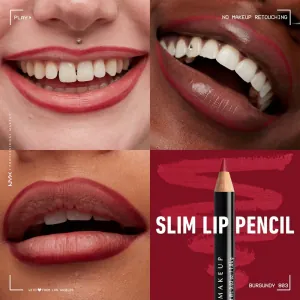 Creion buze NYX Professional Makeup Slim Lip Pencil Burgundy