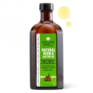 Ulei de Neem & Ricin pentru Par & Piele Nature Spell Neem & Castor Oil for Hair and Skin