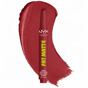 Ruj mat NYX Professional Makeup Fat Matte Smooth Color Lipstick Mauve Cloud