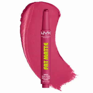 Ruj mat NYX Professional Makeup Fat Matte Smooth Color Lipstick Blush Blanket