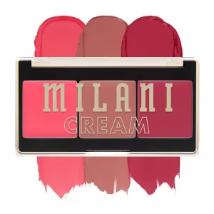 Paleta de Farduri pentru Obraz Milani Cheek Kiss Cream Blush Palette 110 Sun Kissed Glow