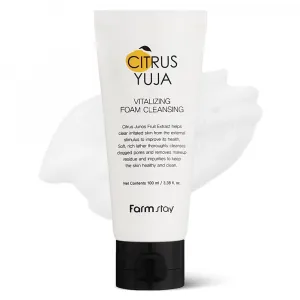 Spuma de curatare Farmstay Citrus Yuja Vitalizing Foam Cleanser