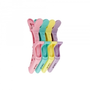 Clame Profesionale pentru Sectionarea Parului CALA Croc Hair Clip - Pastel Tone