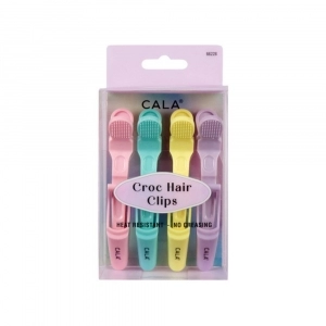 Clame Profesionale pentru Sectionarea Parului CALA Croc Hair Clip - Pastel Tone
