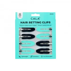 Clipsuri pentru Par CALA Hair Setting Clips - Black / Mint