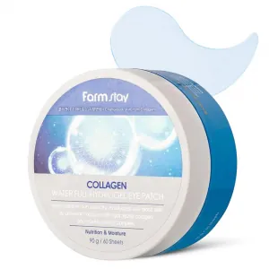 Plasturi Hidratanti pentru Zona Ochilor Farmstay Collagen Water Full Hydrogel Eye Patch