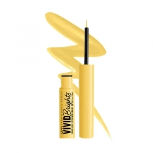 Contur de Ochi NYX Professional Makeup Vivid Bright Liquid Eyeliner Had Me At Yellow