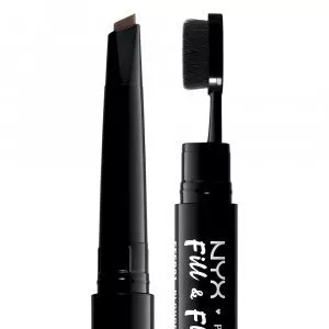 Creion 2 in 1 NYX Professional Makeup Fill & Fluff Eyebrow Pomade Pencil Chocolate