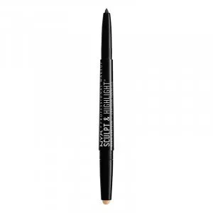 Creion Sprancene NYX Professional Makeup Sculpt And Highlight Brow Contour Black/Golden Peach