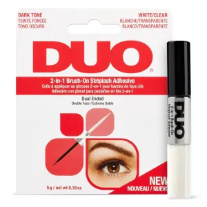 Adeziv pentru Gene False Negru & Transparent DUO 2-in-1 Brush On Adhesive - Dark & Clear