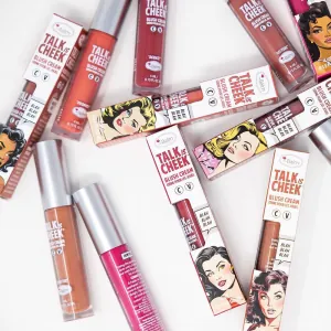 Fard lichid multifunctional theBalm Talk is Cheek Lip & Blush Cream