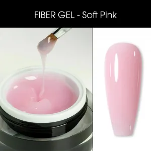 Gel UV pentru Constructie BO.NAIL Fiber Gel Soft Pink 45 g