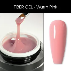 Gel UV pentru Constructie BO.NAIL Fiber Gel Warm Pink 45 g