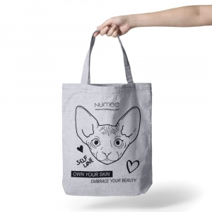 Geanta Panza cu Imprimeu Pisica Numee Cat Design Tote Bag