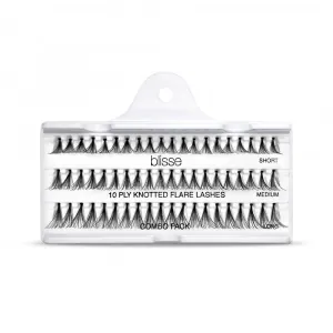 Gene False Individuale cu Nod Diverse Lungimi Blisse 10 PLY Knotted Flare Lashes