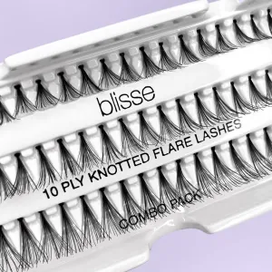 Gene False Individuale cu Nod Diverse Lungimi Blisse 10 PLY Knotted Flare Lashes