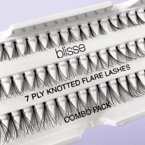  Gene False Individuale cu Nod Diverse Lungimi Blisse 7 PLY Knotted Flare Lashes