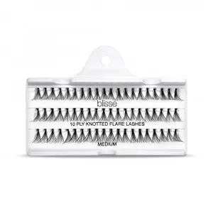 Gene False Individuale cu Nod Lungime Medie Blisse 10 PLY Knotted Flare Lashes