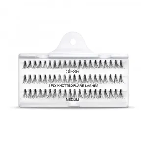 Gene False Individuale cu Nod Lungime Medie Blisse 5 PLY Knotted Flare Lashes
