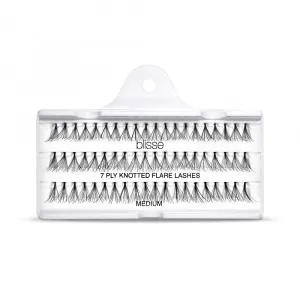 Gene False Individuale cu Nod Lungime Medie Blisse 7 PLY Knotted Flare Lashes