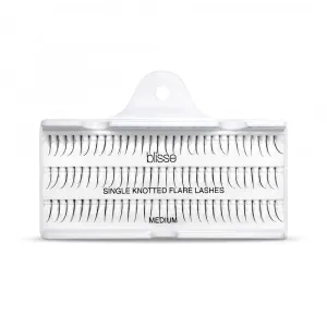 Gene False Individuale cu Nod Lungime Medie Blisse Single Knotted Flare Lashes