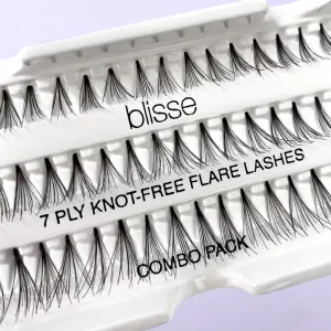 Gene False Individuale fara Nod Diverse Lungimi Blisse 7 PLY Knott-free Flare Lashes