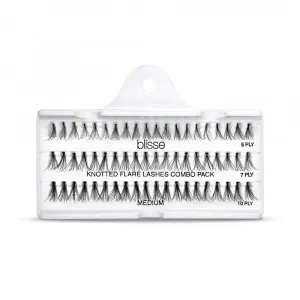 Gene False Individuale Mix 5/7/10 PLY cu Nod Lungime Medie Blisse Knotted Flare Lashes