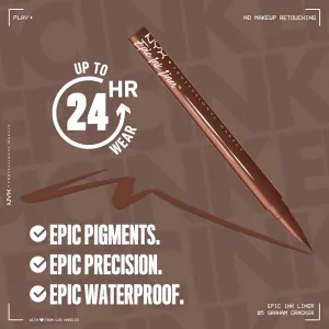 Contur Ochi Nyx Professional Makeup Epic Ink Waterproof Liner Graham Cracker