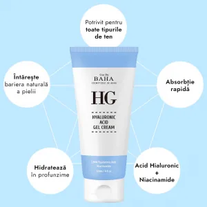 Gel Crema cu Acid Hialuronic - Cos DE BAHA Hyaluronic Gel Cream
