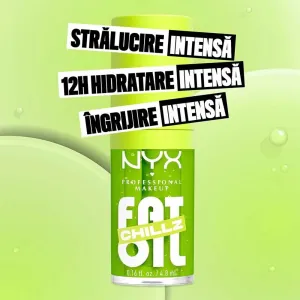 Luciu de buze NYX Professional Makeup Fat Oil Chillz 19 Kiwi Freezie