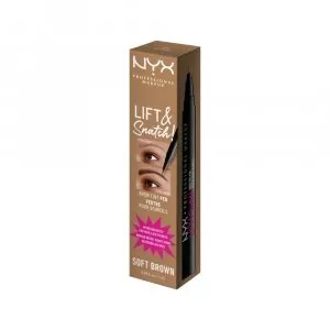 Marker pentru sprancene NYX Professional Makeup Lift N Snatch Brow Tint Pen Soft Brown