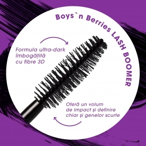Mascara Boys`n Berries Lash Boomer Extreme Length & Volume Mascara